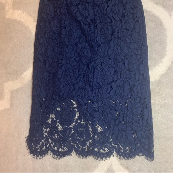 Flirting with Desire Navy Blue Lace Bodycon Dress SIZE SMALL - Picture 9 of 10